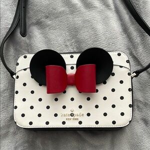 Kate Spade Polka Dot Minnie Mouse Crossbody Bag - Black and Red